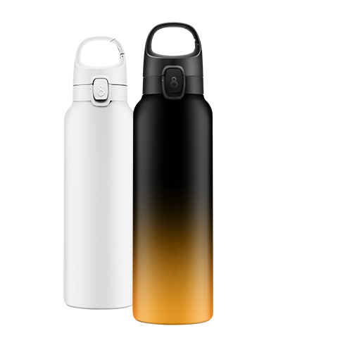 600ml/20oz Customized Color Round Middle Mouth Stainless Steel Wine Bottle With Lid