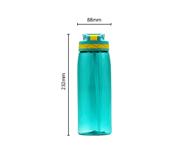 防漏750毫升旅游户外运动塑料吸管饮用水瓶