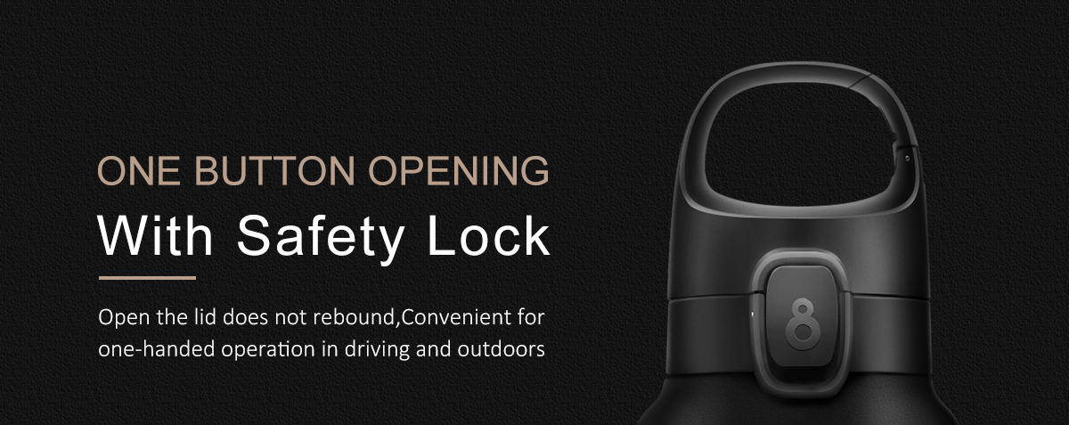 One button open lid design